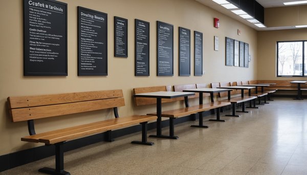 Créez une ambiance conviviale avec nos banquettes cafeteria